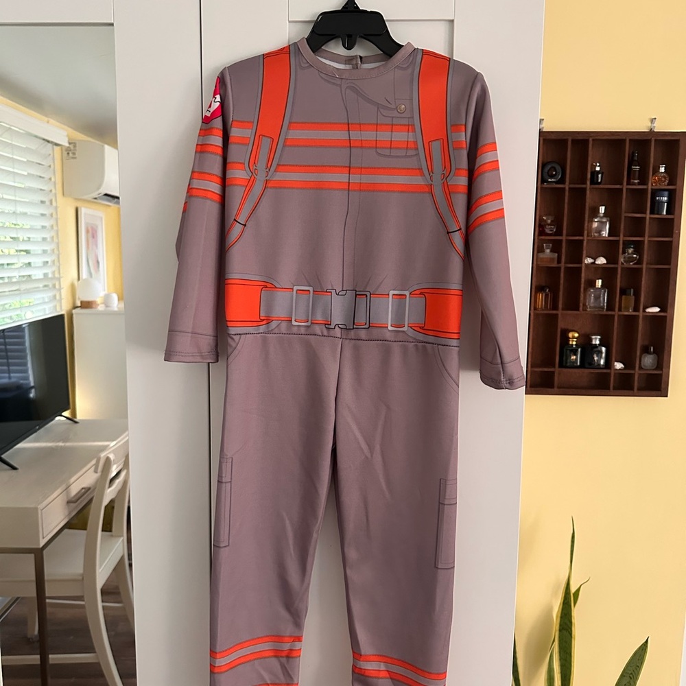 Girls Halloween Ghostbuster Costume Jumpsuit